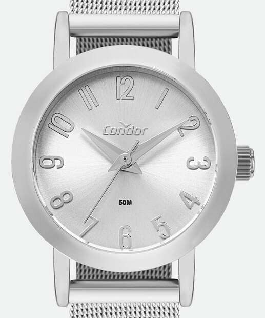 Relógio Feminino Condor CO2035NOJ4K Prateado