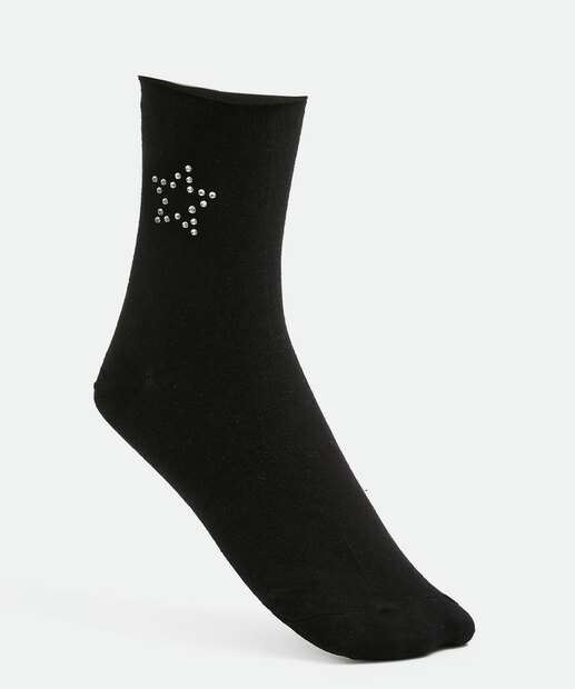 Image_Meia Feminina Cano Médio Strass Marisa