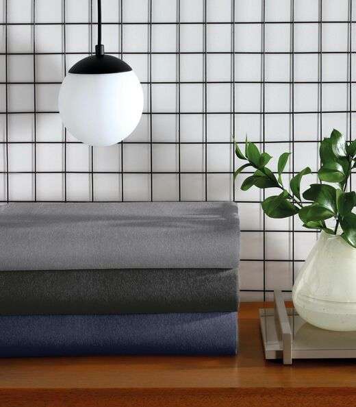 Lençol Avulso Liso Casal Fusion Vivaldi Cinza