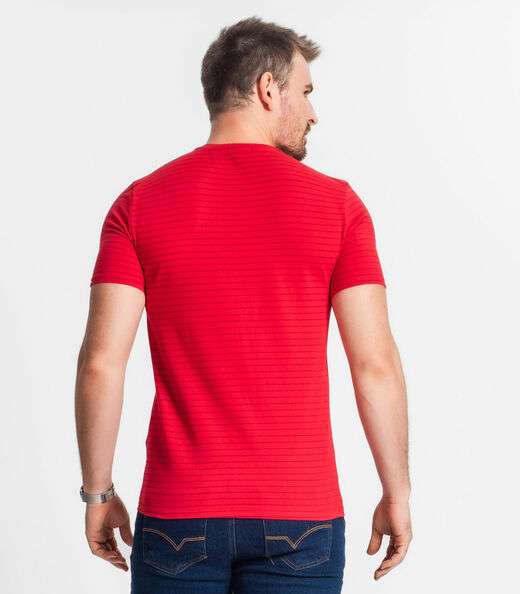 Camiseta Masculina Diametro Vermelho