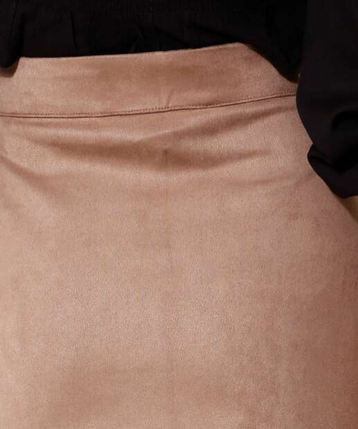 Saia Feminina Suede Marisa