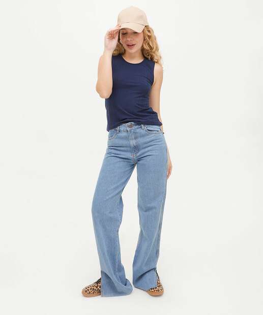 Blusa Regata Feminina Canelada Marisa