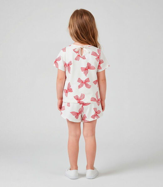 Conjunto Infantil Blusa e Shorts Select Bege