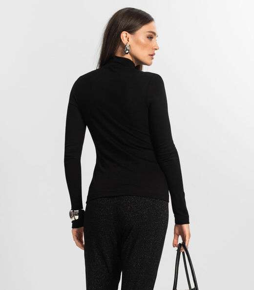 Blusa Feminina Manga Longa Endless Preto