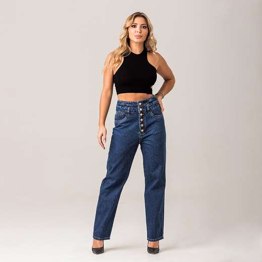 Calça Jeans Feminina Cintura Alta Zune