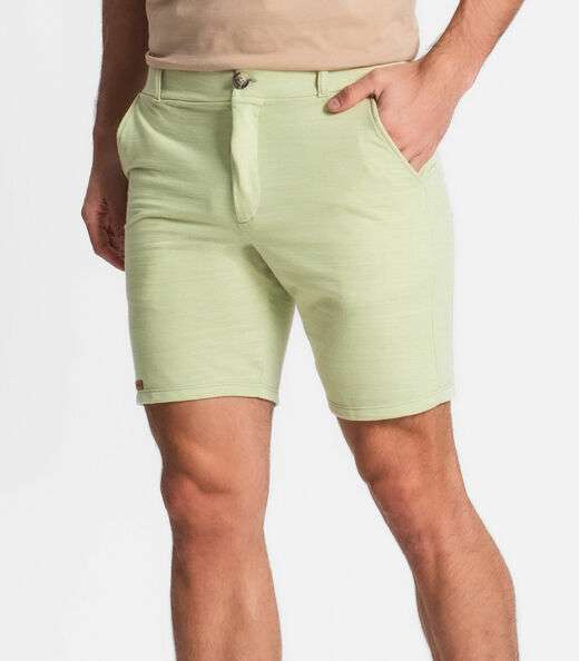 Bermuda Em Moletinho Linho Masculina Diametro Verde