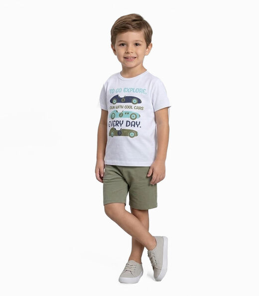 Conjunto Masculino Camiseta E Bermuda Select Verde