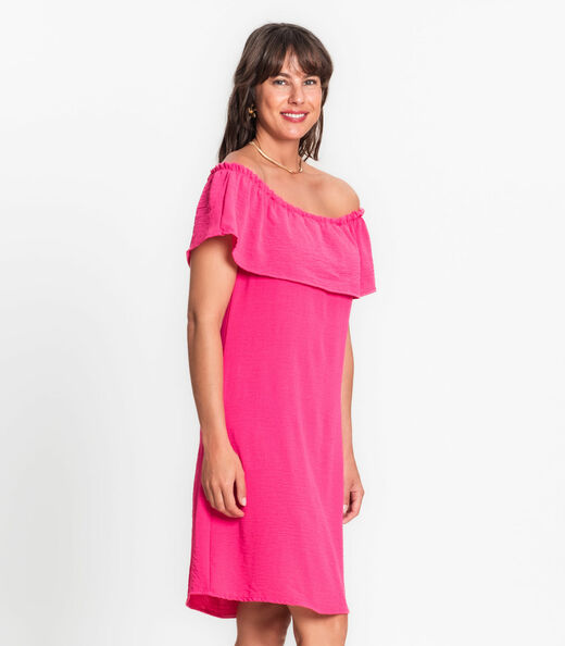 Vestido Ciganinha Em Air Flow Rovitex Rosa