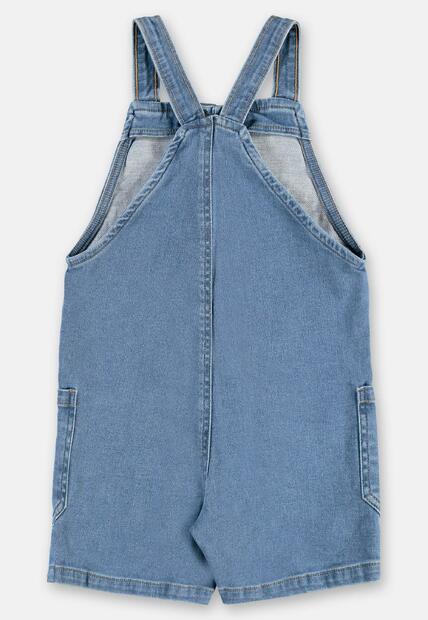 Jardineira Unissex Infantil em Jeans Up Baby
