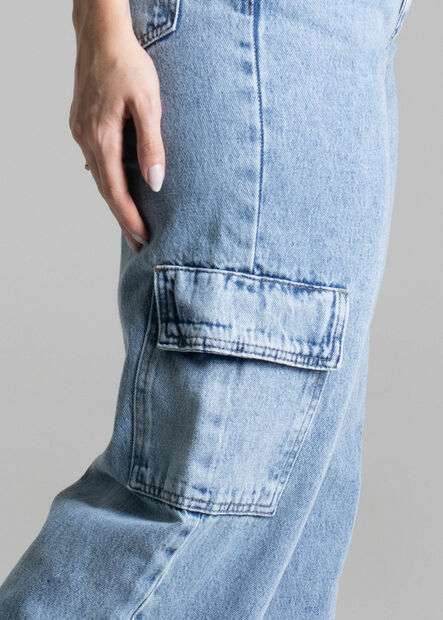 Calça Jeans Sawary Wide Leg Petit - 277876