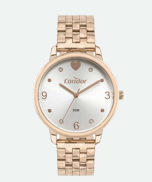 Relógio Feminino Strass Condor COPC21JGD/4J