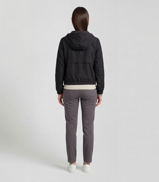Jaqueta Feminina Com Capuz Sea Surf Preto