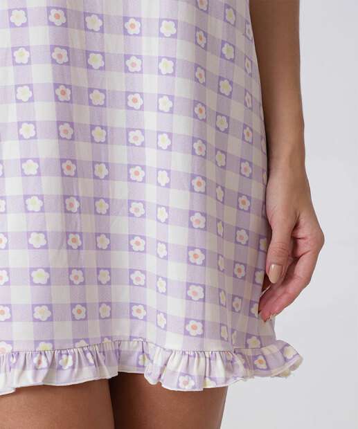 Camisola Estampa Flores Alças Finas Marisa