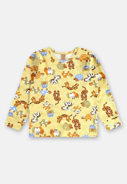 Pijama Longo Infantil Unissex Suedine Up Baby