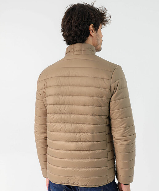 Jaqueta Masculina Puffer Bolsos MR Caqui