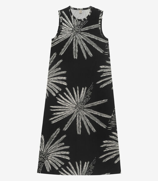 Vestido Midi Feminino Viscotorcion Rovitex Preto