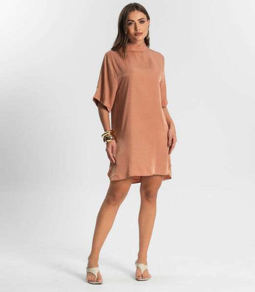 Vestido Curto Feminino Endless Marrom