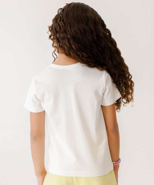 Blusa Infantil Estampa Flores Marisa Tam 4 a 10