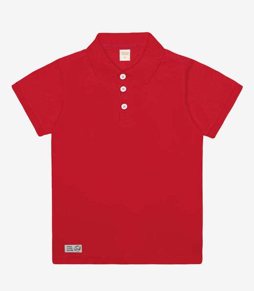 Camisa Polo Infantil Masculina Trick Nick Vermelho