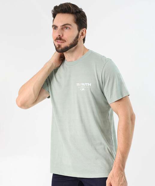 Image_Camiseta Masculina Estampa Frontal Textura Marisa Verde