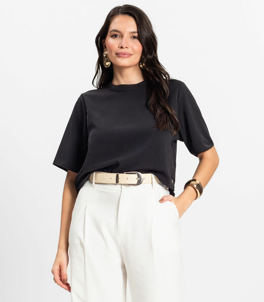 Image_Blusa Feminina em Twill Cey Rovitex Preto