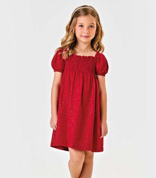 Image_Vestido Curto Lastex Cotton Glitter Trick Nick Vermelho