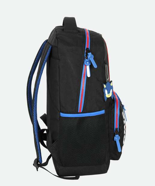 Mochila Infantil Escolar Sonic Preto