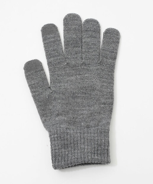 Luva Feminina Tricô Marisa Cinza