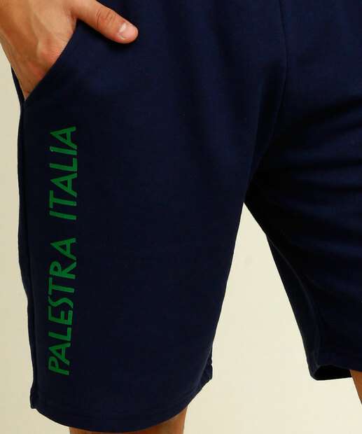 Bermuda Masculina Fitness Moletinho Bolsos Time Palmeiras