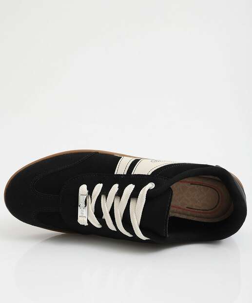 Tênis Casual Feminino Recorte Moleca 