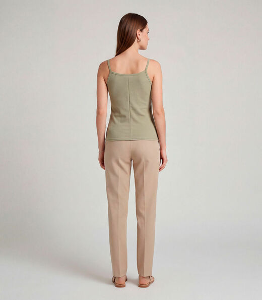 Blusa Feminina Com Alça  Fina Infinita Cor Verde