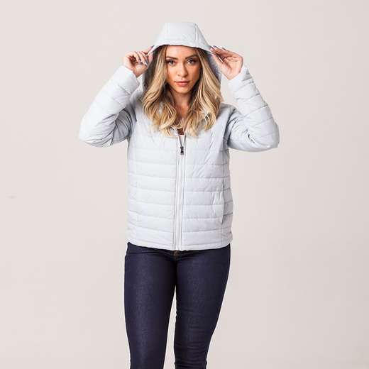Jaqueta Puffer Feminina com Capuz Zune