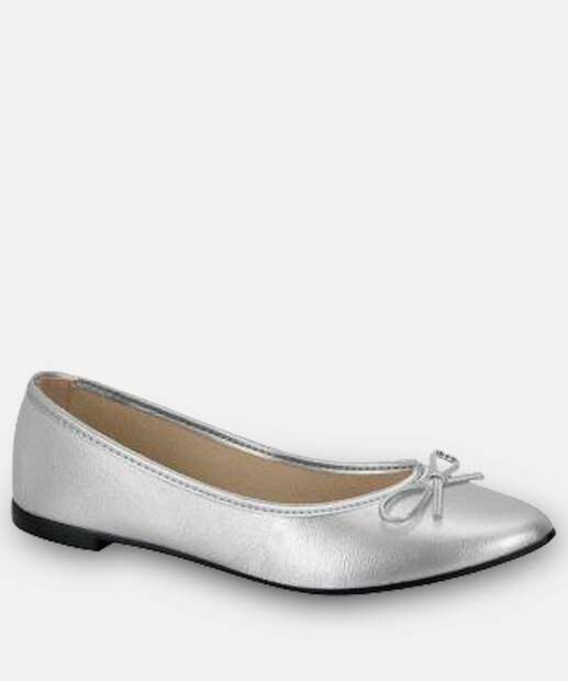 Image_Sapatilha Feminina Bico Fino Metalizada Moleca Prateado