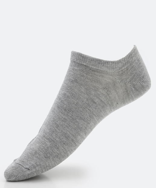 Kit 5 Pares Meias Masculina Invisíveis MR Branco