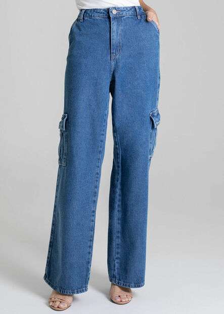 Calça Jeans Sawary Wide Leg - 278279