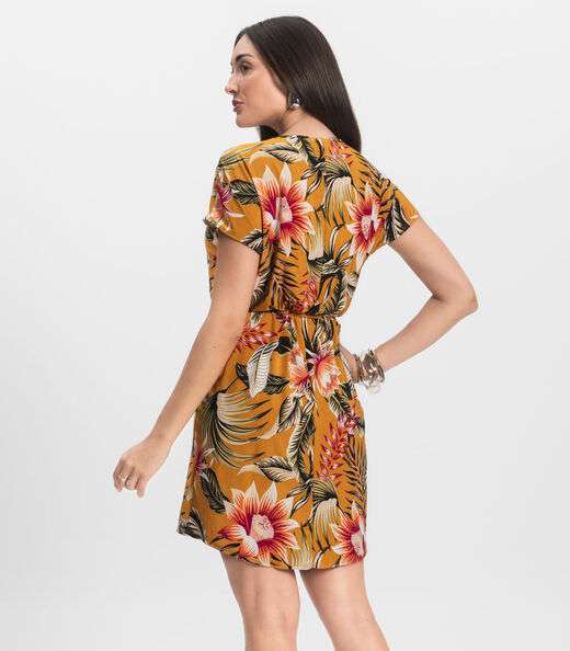 Vestido Feminino Liganete Infinita Cor Amarelo