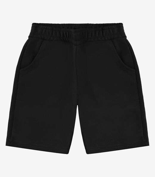 Bermuda Básica Masculina RoviKids Preto