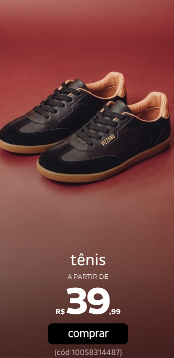 Tênis a partir de R$39,99