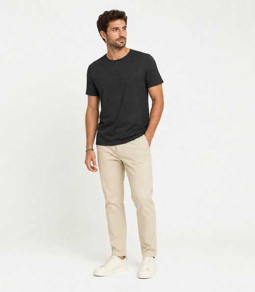 Camiseta Masculina Básica Em Malha Rover Select Preto