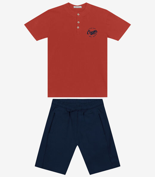 Image_Conjunto Camiseta com Bermuda Menino Trick Nick Laranja