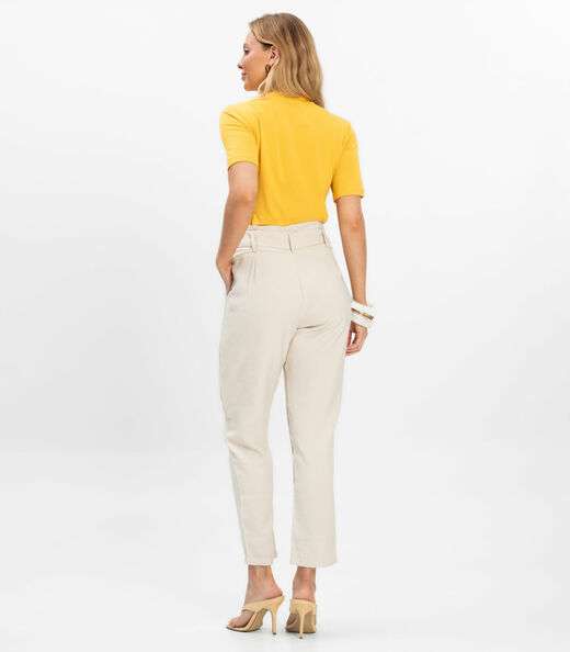 Calça Feminina Marrante Clochard Renaluci Bege