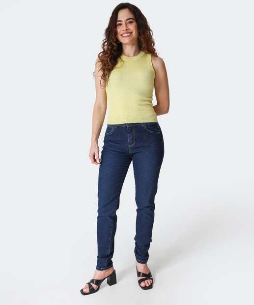 Blusa Feminina Tricô Sem Manga Marisa