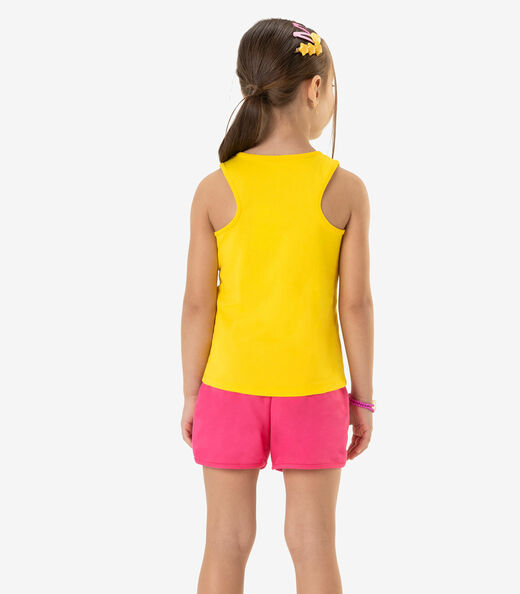Regata Infantil Feminina Rovi Kids Amarelo
