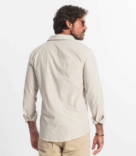 Camisa Manga Longa Diametro Marrom