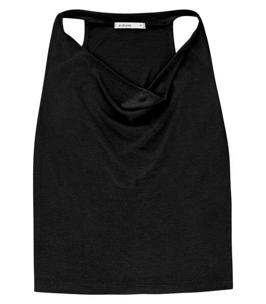 Regata Feminina Decote Degagê Endless Preto