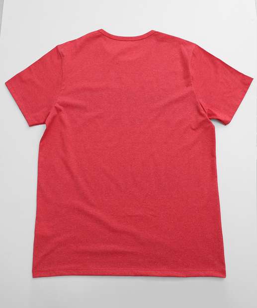 Camiseta Masculina Estampa Frontal Manga Curta 