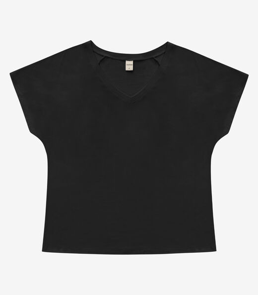 Blusa Feminina Viscotorcion Rovitex Preto