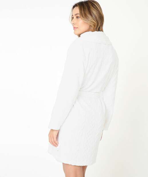 Robe Feminino Fleece Manga Longa Marisa