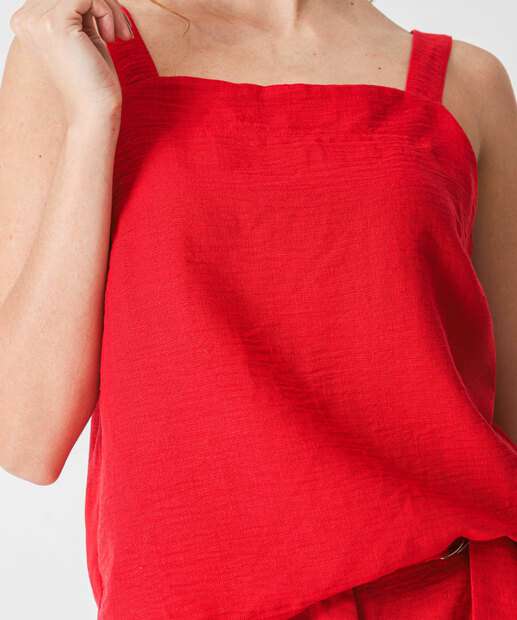 Blusa Regata Feminina Textura Alças Largas Marisa