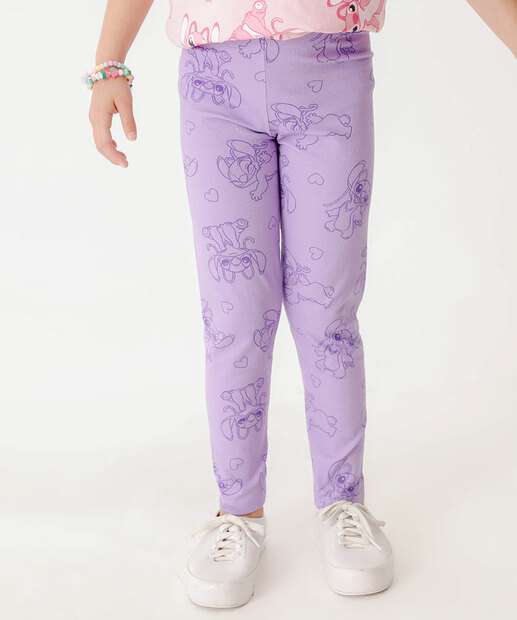 Calça Infantil Legging Angel Disney Tam 4 a 10